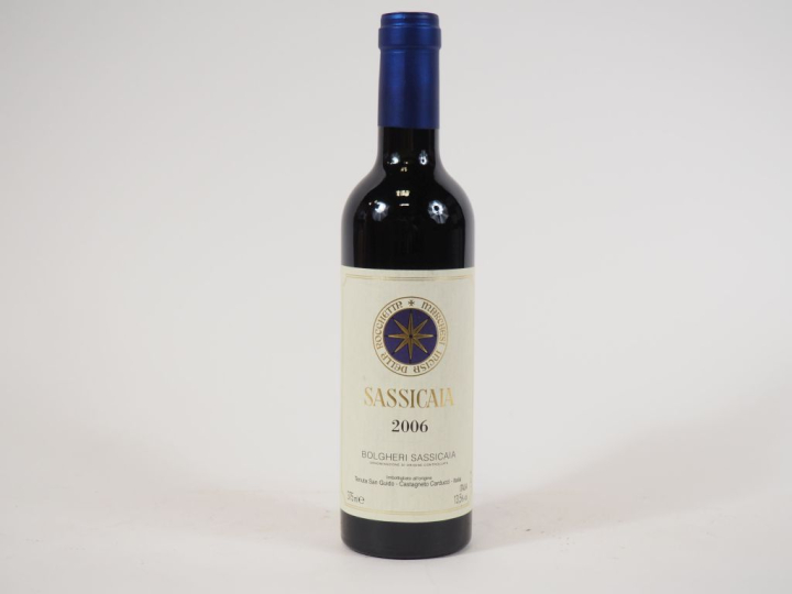 1 BOUTEILLE (37,5 CL) BOLGHERI SASSICAIA TENUTA SAN GUIDO - 2006 - PAP