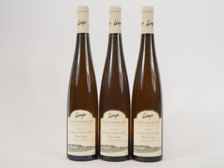 3 BOUTEILLES TOKAY PINOT GRIS 'SAERING' VENDANGES TARDIVES LOBERGER - 