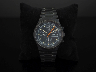 Vente aux enchères PORSCHE DESIGN Orfina No. 28334 Chronographe bracelet en acier noirci 