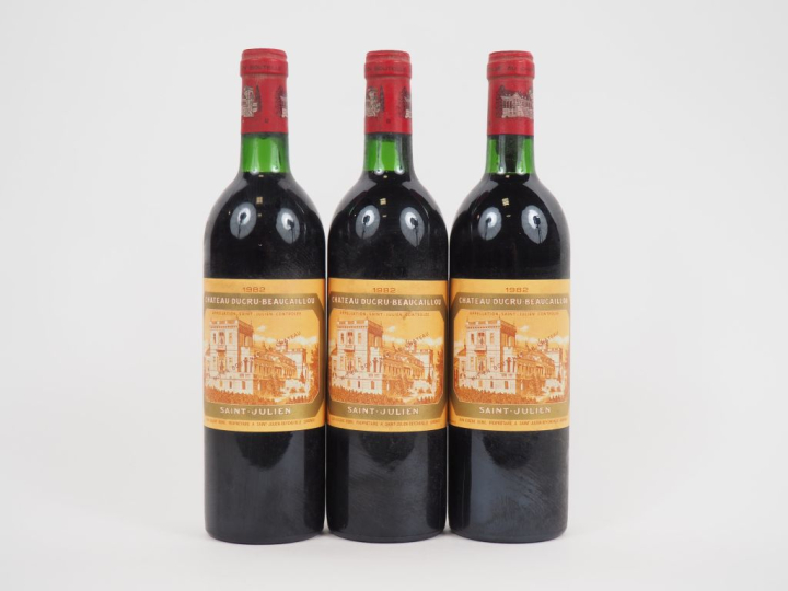 3 BOUTEILLES CHÂTEAU DUCRU BEAUCAILLOU GCC ST JULIEN - 1982 - BG