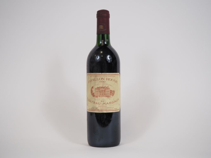1 BOUTEILLE PAVILLON ROUGE DU CHÂTEAU MARGAUX - 1990 - BG/ETLT