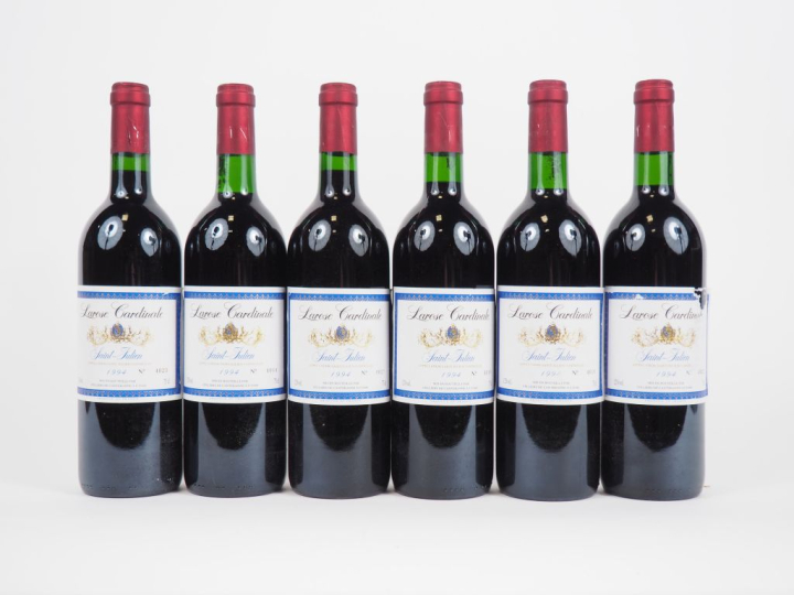 6 BOUTEILLES LAROSE CARDINALE ST JULIEN - 1994 - CBO - 1 ETA