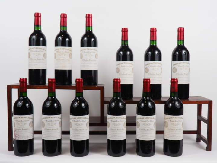 12 BOUTEILLES CHÂTEAU CHEVAL BLANC 1er GCC ST EMILION - 1996 - CBO