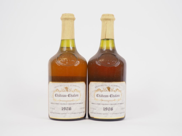 2 BOUTEILLES CHÂTEAU CHALON DOMAINE BLONDEAU - 1986
