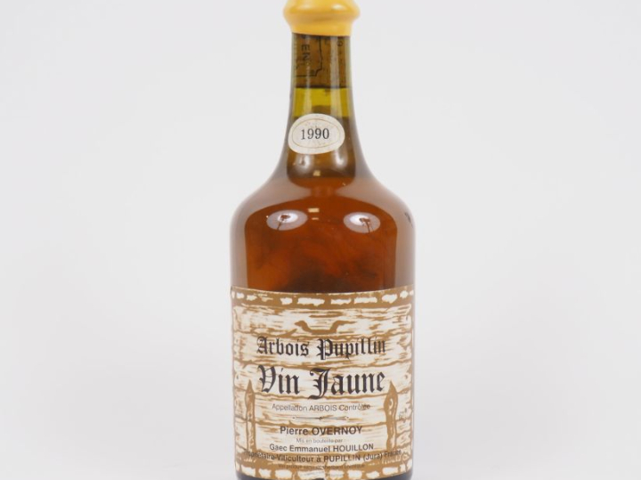 1 BOUTEILLE VIN JAUNE ARBOIS PUPILLIN PIERRE OVERNOY - 1990 - ETLA/CAP