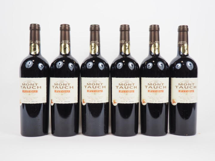 6 BOUTEILLES MONT TAUCH FITOU - 2001 - CBO