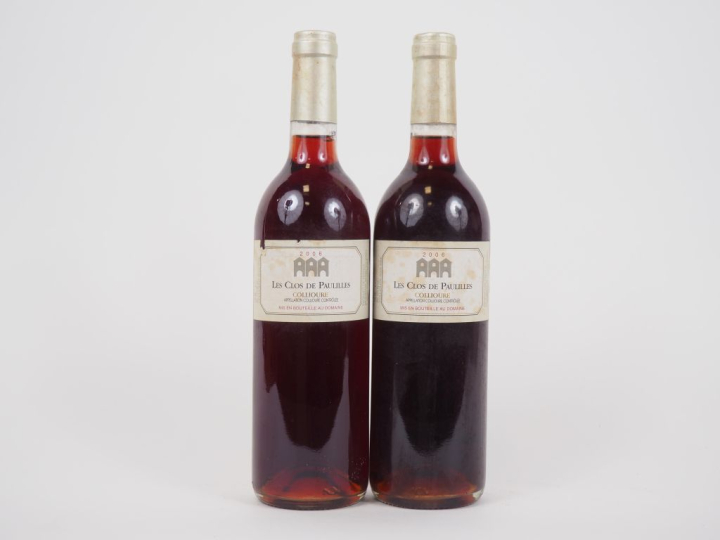 2 BOUTEILLES LES CLOS DE PAULILLES COLLIOURE - 2006