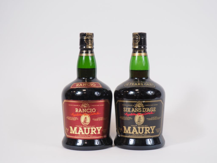 2 BOUTEILLES DE MAURY : 1 "6 ANS D'AGE"/1 RANCIO 