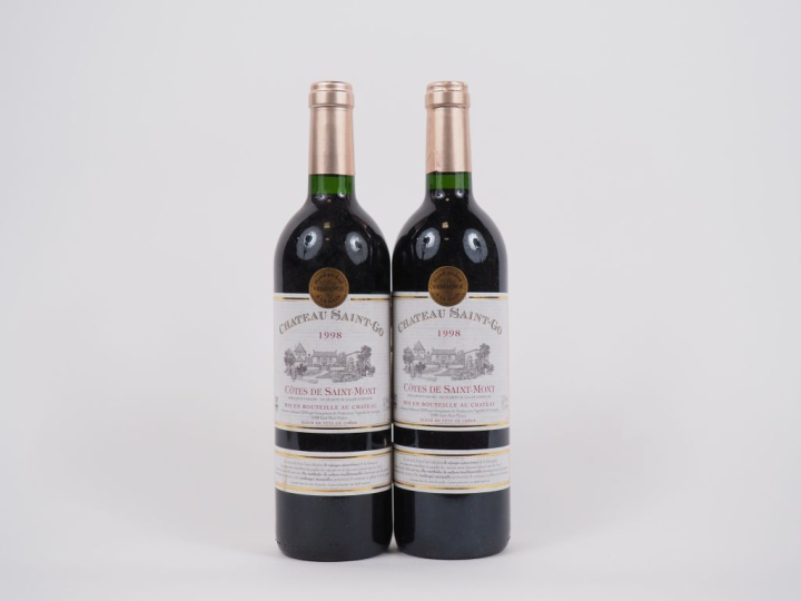 2 BOUTEILLES CHÂTEAU SAINT GO COTES DE SAINT MONT - 1998