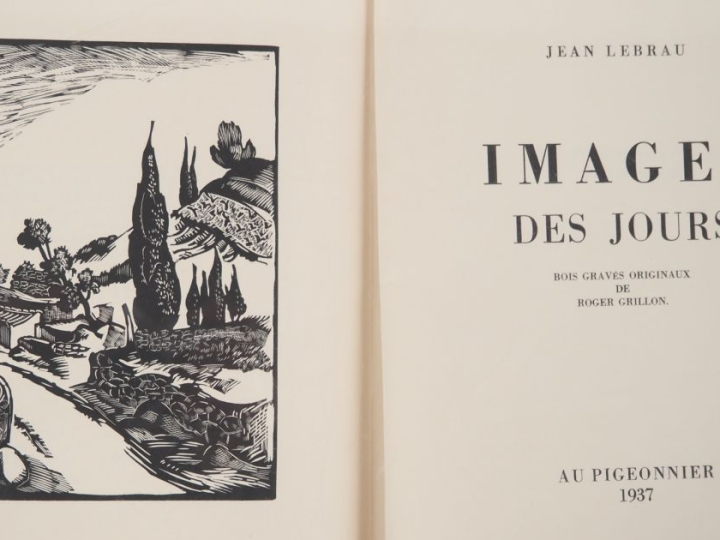 LEBRAU (J.). IMAGES DES JOURS. [Gap], Au Pigeonnier, 1937. Grand in-4 