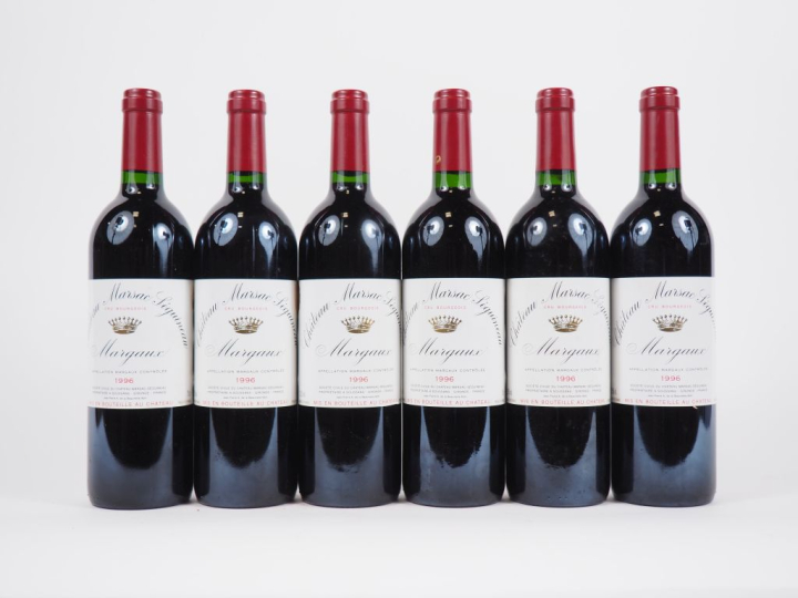 6 BOUTEILLES CHÂTEAU MARSAC SEGUINEAU CB MARGAUX - 1996