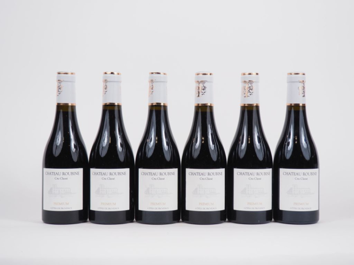 6 BOUTEILLES (37,5 CL) CHÂTEAU ROUBINE CC CÔTES DE PROVENCE PREMIUM - 