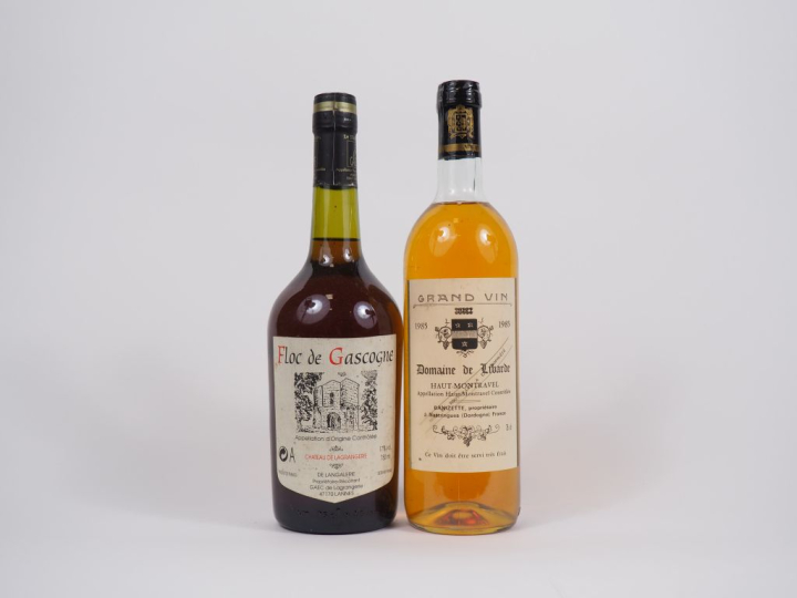 2 BOUTEILLES : 1 FLOC DE GASCOGNE CHÂTEAU DE LAGRANGERIE NM/1 DOMAINE 