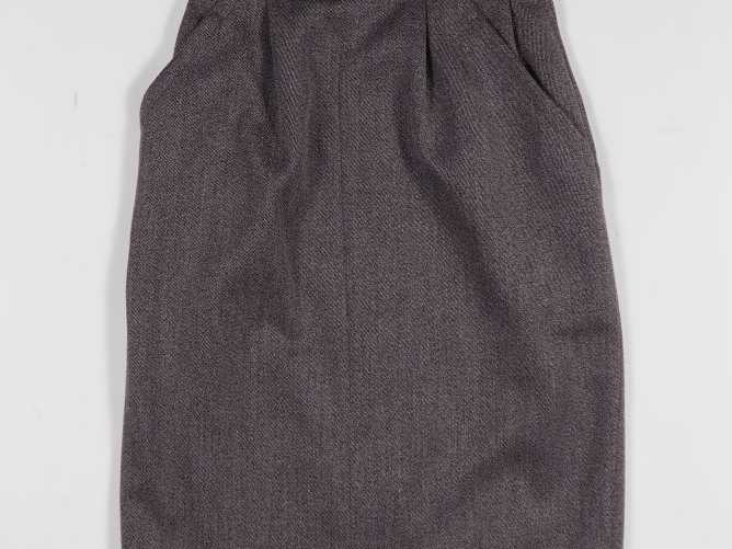 SAINT LAURENT, Rive gauche Ensemble de tailleur, veste et jupe en lain