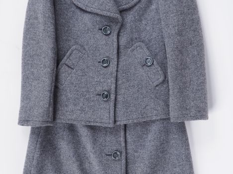 Pierre CARDIN Ensemble de tailleur, veste et jupe, probablement en lai