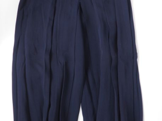 Vente aux enchères Jean-Louis SCHERRER, Boutique, Paris Pantalon large à plis bleu marine