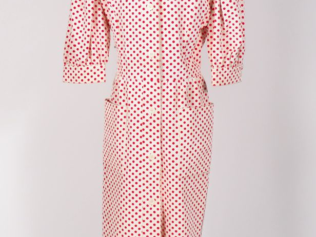 GIVENCHY, Life Robe en viscose (55%) et coton (45%) à pois rouges sur 