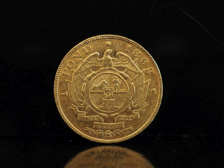 Pièce de 1 Pond or, 1893.  FRAIS ACHETEURS 10% HT.   