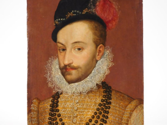 Vente aux enchères Ecole française vers 1590, entourage de Jean DECOURT Portrait présumé 