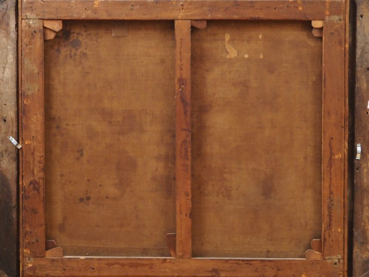 Ecole française XVIIIème. "Bacchanale". Huile sur toile. Dim. 78 x 89 