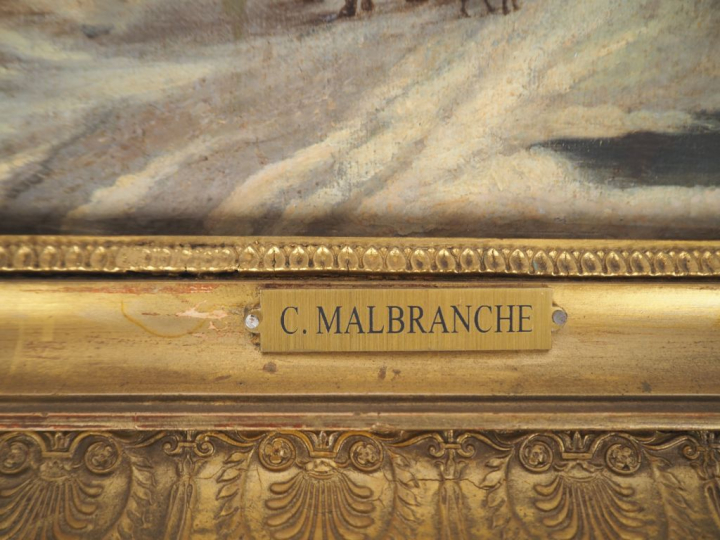 Louis Claude MALBRANCHE ou MALLEBRANCHE (Caen, 1790 - 1838). "Entrée d