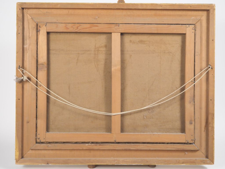 Ecole française XIXème. "Marine"  Paire d'huiles sur toile  Dim. 50 x 