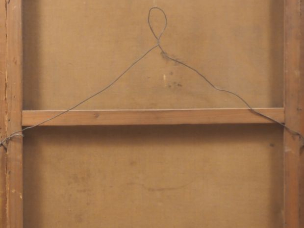 A. BRYCHT.  "portrait de prêtre" Huile sur toile, signée en bas à droi