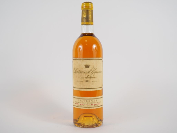 1 BOUTEILLE CHÂTEAU D'YQUEM 1er CCS SAUTERNES - 1981 - BG/ELS/CAPSULE 
