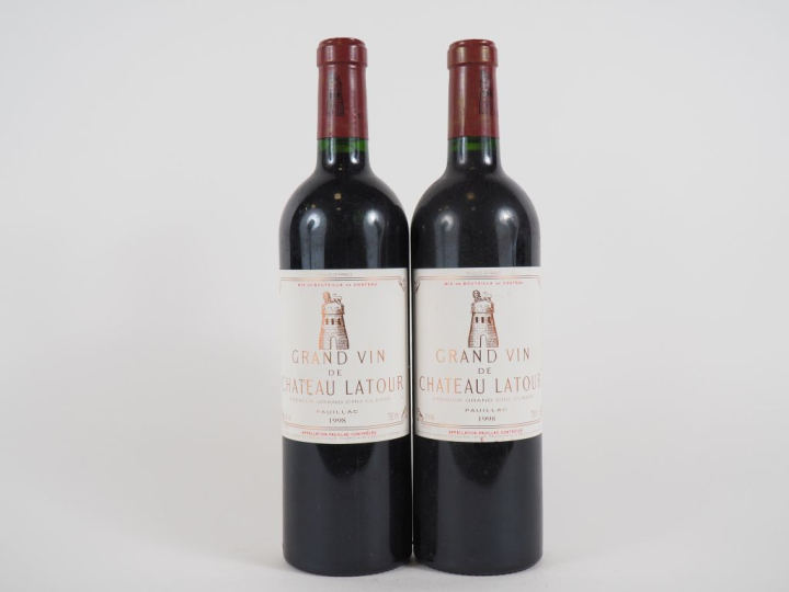2 BOUTEILLES CHÂTEAU LATOUR 1er GCC PAUILLAC - 1998