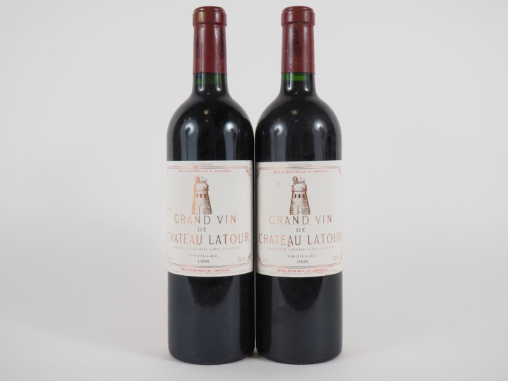 2 BOUTEILLES CHÂTEAU LATOUR 1er GCC PAUILLAC - 1998