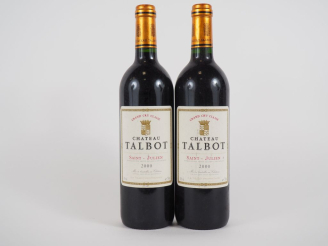 Vente aux enchères 2 BOUTEILLES CHÂTEAU TALBOT GCC ST JULIEN - 2000