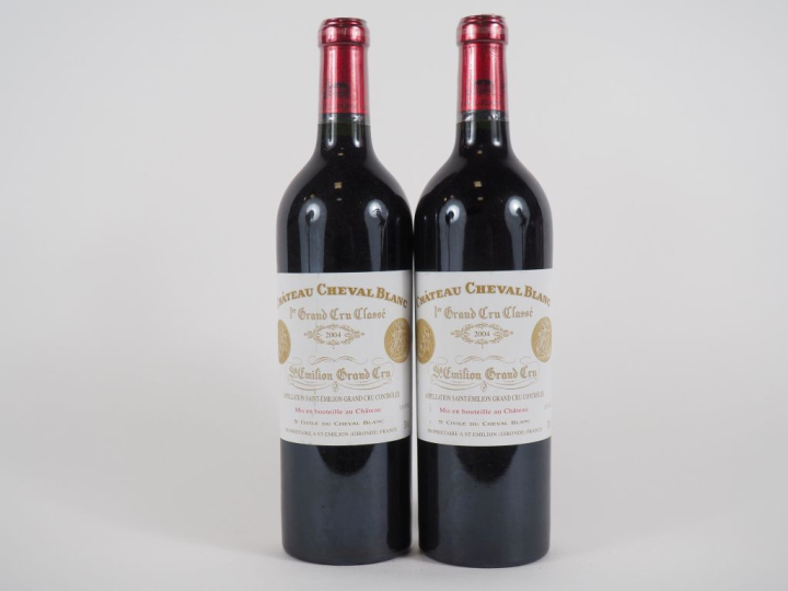 2 BOUTEILLES CHÂTEAU CHEVAL BLANC 1er GCC ST ÉMILION - 2004