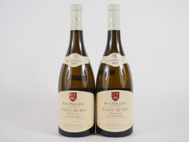 2 BOUTEILLES SAINT AUBIN 1er CRU 'LA CHATENIÈRE' ROUX PÈRE   FILS - 20