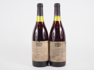 Vente aux enchères 2 BOUTEILLES VOLNAY 1er CRU 'LES CAILLERETS' DOMAINE DE LA POUSSE D'OR