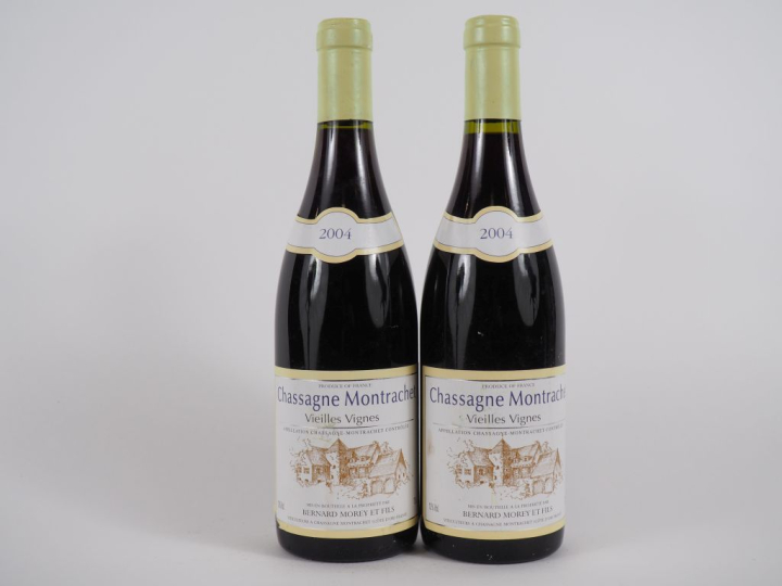 2 BOUTEILLES CHASSAGNE MONTRACHET 'VIEILLES VIGNES' BERNARD MOREY   FI