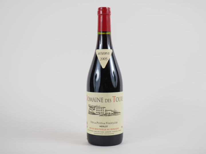 1 BOUTEILLE DOMAINE DES TOURS 'RÉSERVE' MERLOT EMMANUEL REYNAUD - 2005