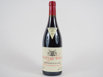 Vente aux enchères 1 BOUTELLE CHÂTEAU RAYAS CHÂTEAUNEUF DU PAPE - 2007