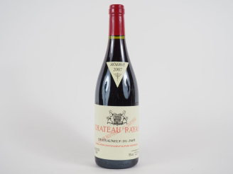 Vente aux enchères 1 BOUTELLE CHÂTEAU RAYAS CHÂTEAUNEUF DU PAPE - 2007