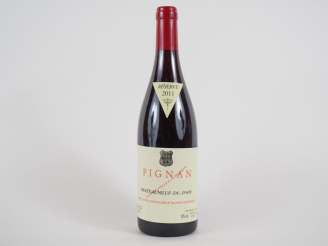 Vente aux enchères 1 BOUTEILLE PIGNAN CHÂTEAUNEUF DU PAPE - 2011