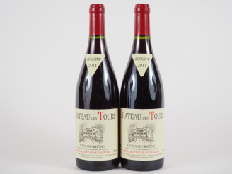 Vente aux enchères 2 BOUTEILLES CHÂTEAU DES TOURS 'RÉSERVE' EMMANUEL REYNAUD - 2011
