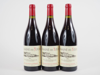 Vente aux enchères 3 BOUTEILLES DOMAINE DES TOURS EMMANUEL REYNAUD - 2012