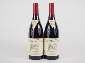 Vente aux enchères 2 BOUTEILLES CHÂTEAU DES TOURS 'RÉSERVE' EMMANUEL REYNAUD - 2013