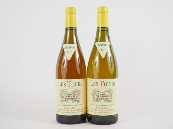 2 BOUTEILLES LES TOURS 'RÉSERVE' BLANC EMMANUEL REYNAUD - 2016