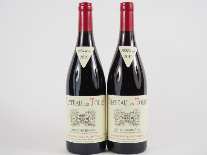 2 BOUTEILLES CHÂTEAU DES TOURS 'RÉSERVE' EMMANUEL REYNAUD - 2019