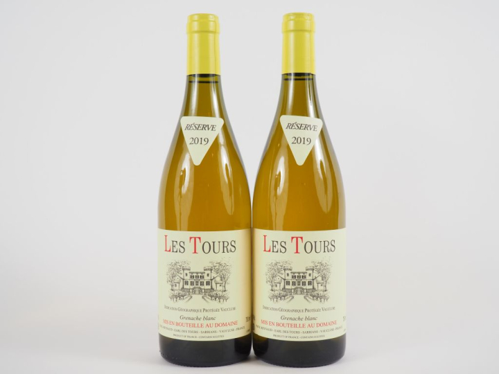 2 BOUTEILLES LES TOURS 'RÉSERVE' BLANC EMMANUEL REYNAUD - 2019