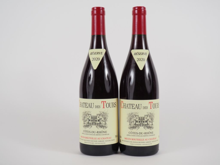 2 BOUTEILLES CHÂTEAU DES TOURS 'RÉSERVE' EMMANUEL REYNAUD - 2020