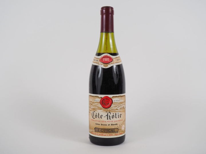 1 BOUTEILLE CÔTE RÔTIE 'BRUNE ET BLONDE' E. GUIGAL - 1985 - 4,5 CM