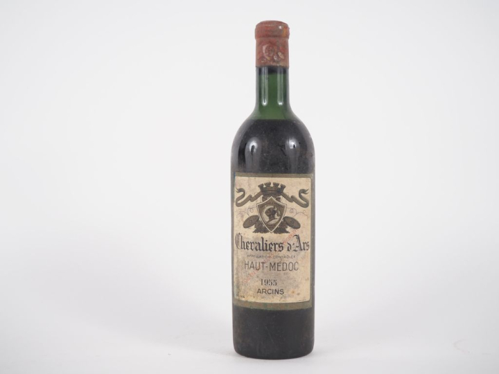 1 BOUTEILLE CHEVALIERS D'ARS HAUT MÉDOC - 1955 - HEP-MEP/BS