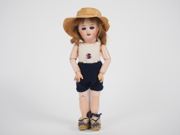 Jolie poupée Bleuette SFBJ  moule 60 8/0 tête porcelaine bouche ouvert