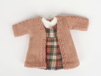 Vente aux enchères « Spahi », manteau de lainage vieux rose. Très bel état. 1939-1940. On
